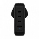 Cargador TARGUS 145W 1USB-A 3USB-C Negro (HJ1001BKWWGL)