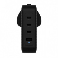 Cargador TARGUS 145W 1USB-A 3USB-C Negro (HJ1001BKWWGL)