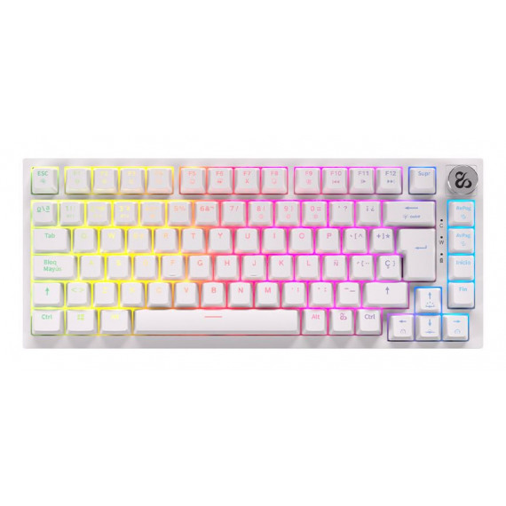 Teclado NEWSKILL Pyros Pro Rgb Blanco (ns-kb-pyrospro-iv)
