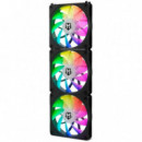 Ventilador NOX Argb 3X120MM Negro (nxhummereasylinkbk)