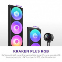 Refrigeración Líquida Aoi NZXT Kraken Plus 360 Rgb (RL-KR360-B2)