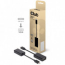 Adaptador CLUB 3D Usb-c/m a Vga/h 15CM Negro (CAC-1502)