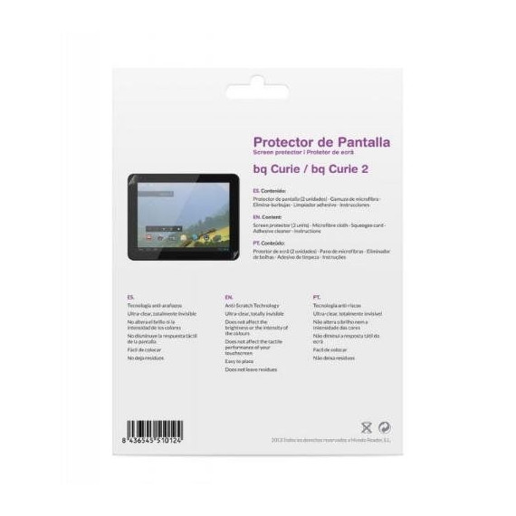 Protector de Pantalla BQ Curie Transparente