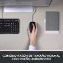 Kit Teclado + Ratón LOGITECH MK120 USB 1000DPI Negro (920-002550)