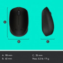 Ratón LOGITECH M171 Wireless 1000DPI Negro (910-004424)
