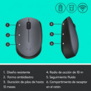 Ratón LOGITECH M170 Wireless 2.4GHZ Gris (910-004642)