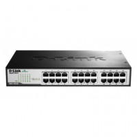 Switch D-LINK 24XRJ45 Gbe Rack 1U Metal Negro (DGS-1024D)