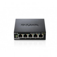 Switch D-LINK 5P 10/100/1000 L2 Metal Negro (DGS-105)