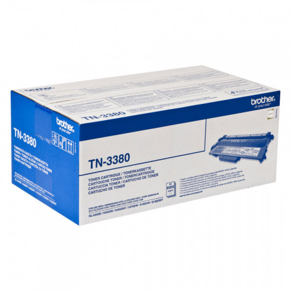 Toner BROTHER Laser Negro 8000 Páginas (TN-3380)