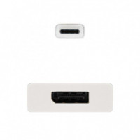 Nanocable Usb-c 3.0/M a Dp/h 15CM Blanco  NANO