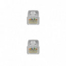 Nanocable RJ45 CAT.6A Utp AWG24 1M Gris (10.20.1801)  NANO