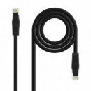 Nanocable RJ45 CAT.6A Utp AWG24 3M Negro (10.20.1803-BK)  NANO