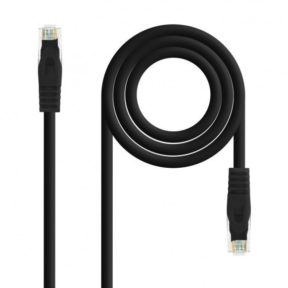 Nanocable RJ45 CAT.6A Utp AWG24 3M Negro (10.20.1803-BK)  NANO