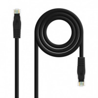 Nanocable RJ45 CAT.6A Utp AWG24 3M Negro (10.20.1803-BK)  NANO