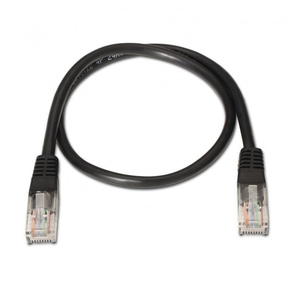 Nanocable RJ45 CAT.5E Utp AWG24 1M Negro (10.20.0101-BK)  NANO