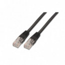 Nanocable RJ45 CAT.5E Utp AWG24 1M Negro (10.20.0101-BK)  NANO
