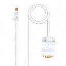 Nanocable Mini Dp/m a Vga/m 3M Blanco  NANO