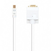 Nanocable Mini Dp/m a Vga/m 3M Blanco  NANO