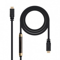 Nanocable HDMI A/m a HDMI A/m 25M Negro  NANO