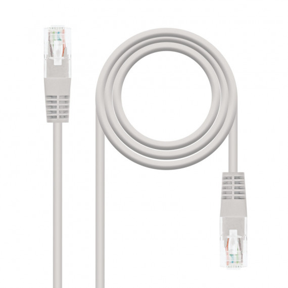 Nanocable RJ45 CAT.5E Utp AWG24 1.0M Gris  NANO