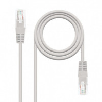 Nanocable RJ45 CAT.5E Utp AWG24 1.0M Gris  NANO