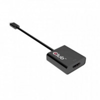 Adaptador CLUB 3D Usb-c/m a Hdmi/h 15CM Negro (CAC-2504)