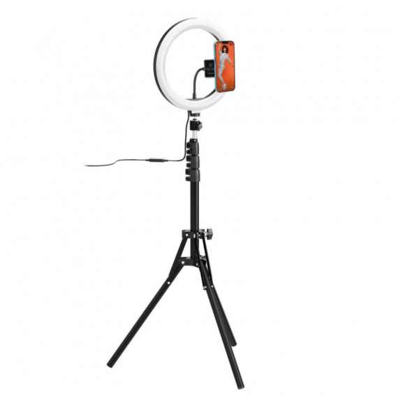 Trípode CELLY con Aro de Luz, Soporte Imantado hasta 12" (clickghostusbbk)
