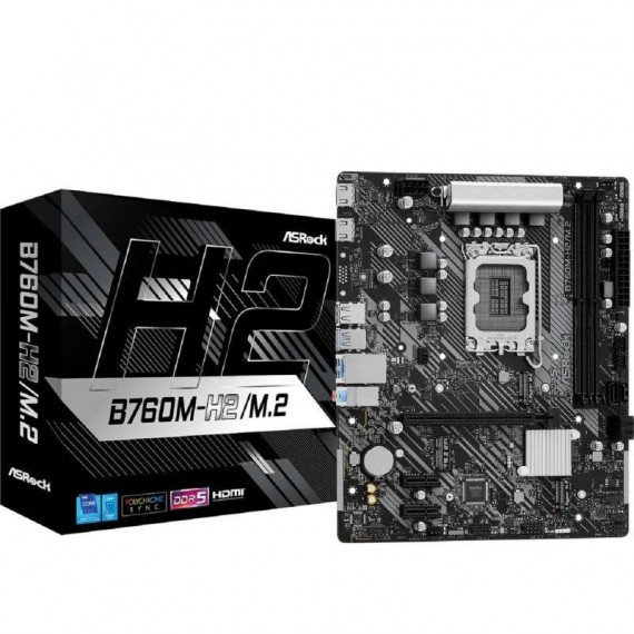 ASROCK B760M-H2/M.2 Placa Base DDR5 Micro ATX