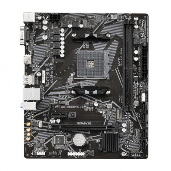GIGABYTE A520M K V2 (AM4) 2DDR4 HDMI VGA RJ45 Matx