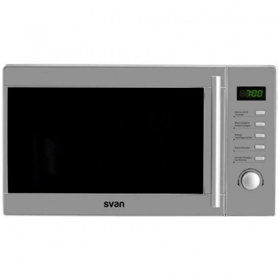 SVAN SMW2700DGX Microondas con Grill 20L 700W Acero Inoxidable