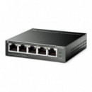 Switch TP-LINK 5XRJ45 Gbe Poe+ 65W Negro (TL-SG105PE)
