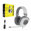 Auriculares con Micrófono CORSAIR HS65 3.5MM Blancos (CA-9011271-EU)