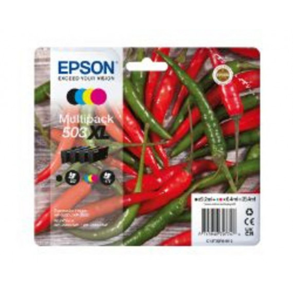 Tinta EPSON 503XL Multipack Negro/tricolor (C13T09R64010)