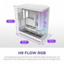 Caja NZXT H9 Flow Rgb ATX Eatx Matx Blanca (CM-H92FW-R1)