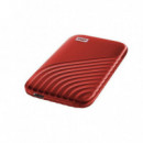 Ssd Wd My Passport 1TB Usb-c Rojo (WDBAGF0010BRD-WESN)  WESTERN DIGITAL