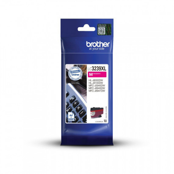 Tinta BROTHER Xl Magenta 5000 Páginas (LC3239XLM)