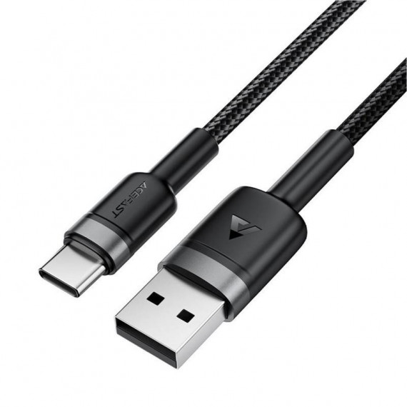 ACEFAST C22-04 Cable Usb-a a Usb-c 3A 1.2M Trenzado Negro