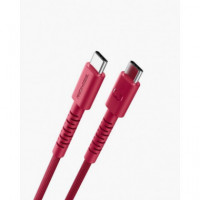 Cable FRESH N REBEL Flexwave Usb-c 100W Rojo (2CCC201BR)