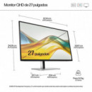 Monitor Hp QHD Pro 27" IPS QHD Plata/negro (9D9S0UT)  HEWLETT PACKARD