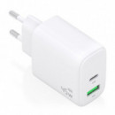 Cargador de Pared AISENS 45W Usb-a Usb-c Blanco (A110-0971)