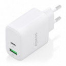 Cargador de Pared AISENS 45W Usb-a Usb-c Blanco (A110-0971)