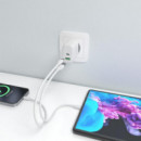 Cargador de Pared AISENS 45W Usb-a Usb-c Blanco (A110-0971)