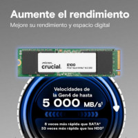 Ssd CRUCIAL E100 480GB M.2 Nvme Pcie 4.0 (CT480E100SSD8)