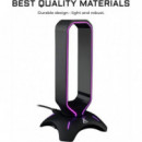 THE G-LAB K-stand Radon - Soporte Auriculares Gaming USB Rgb