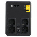Sai APC Back Ups Línea Interactiva 1200VA 650W 4XSCHUKO 1XUSB-B 2XRJ45 IP20 Negra (BX1200MI-GR)
