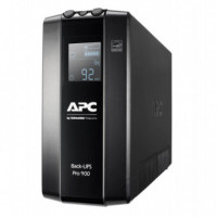 Sai APC Back Ups Pro Br Línea Interactiva 900VA 540W Pantalla Lcd 6 Tomas Ac (BR900MI)
