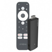 TV Stick STRONG 2K Uhd USB HDMI BLUETOOTH 5.0 con Mando Android 11 Negro (leap-una)
