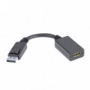 Nanocable Cable Displayport Macho a HDMI Hembra 15CM Negro (10.16.0502)  NANO