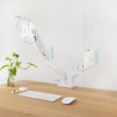 Soporte de Mesa TOOQ para Monitores 13-34 Pulgadas, 2 Brazos, Blanco (DB1434TNR-W)