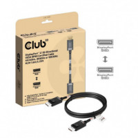 Cable CLUB 3D Displayport 2.1 M/m 8K 240HZ 1.6M (CAC-1092)
